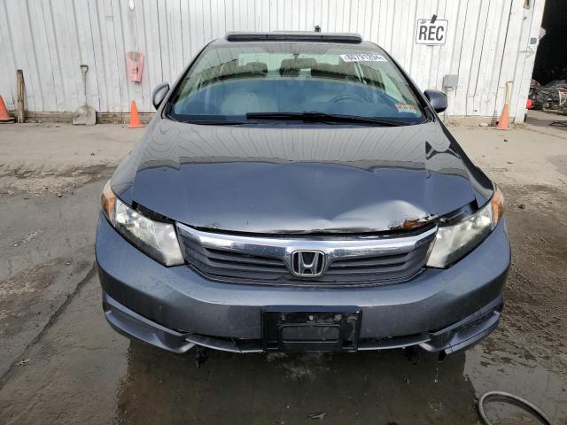 19XFB2F91CE310076 - 2012 HONDA CIVIC EXL GRAY photo 5