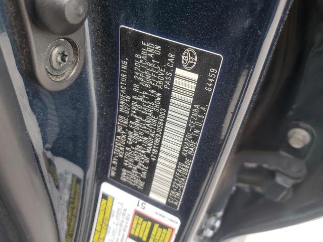 4T1B11HK9JU584003 - 2018 TOYOTA CAMRY L GRAY photo 12