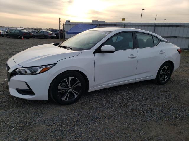 3N1AB8CVXNY272091 - 2022 NISSAN SENTRA SV WHITE photo 1