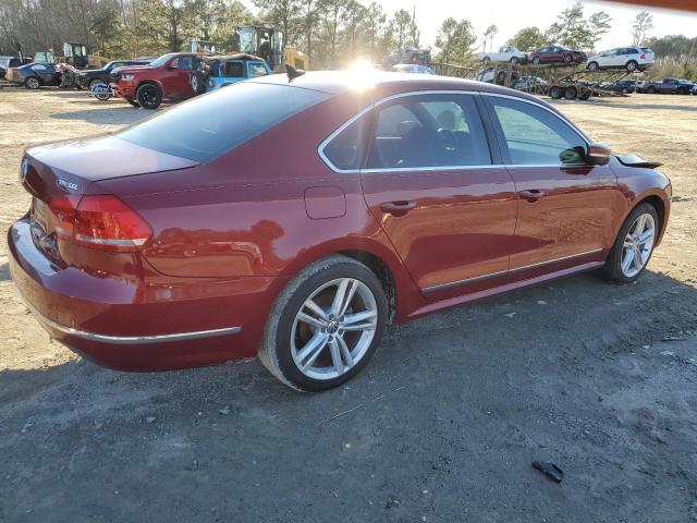 1VWCV7A33FC015791 - 2015 VOLKSWAGEN PASSAT SEL RED photo 3