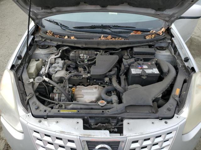 JN8AS58V68W119115 - 2008 NISSAN ROGUE S SILVER photo 11