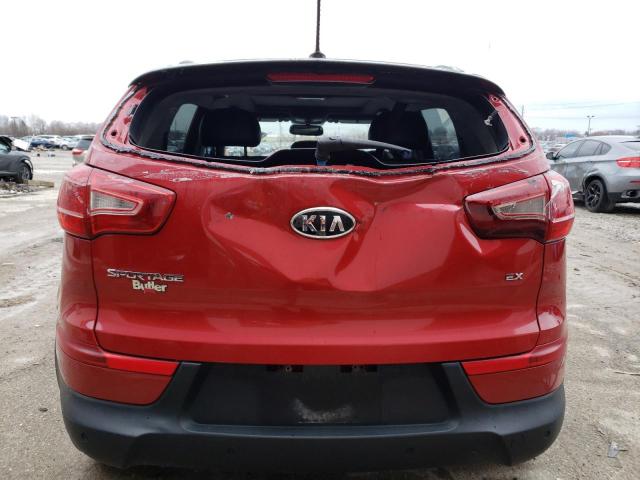 KNDPC3A25B7104890 - 2011 KIA SPORTAGE EX RED photo 6