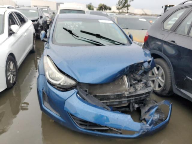 KMHDH4AE1EU123684 - 2014 HYUNDAI ELANTRA SE BLUE photo 5