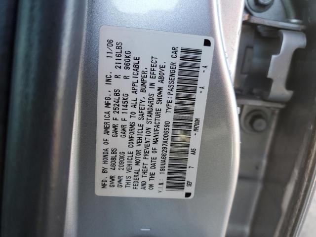 19UUA66297A006590 - 2007 ACURA TL SILVER photo 12