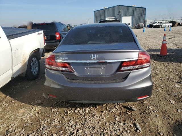 19XFB2F58EE070055 - 2014 HONDA CIVIC LX GRAY photo 6