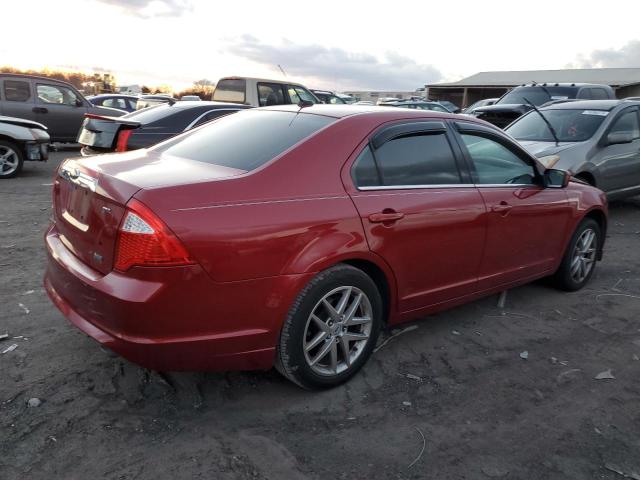 3FAHP0JG9AR240035 - 2010 FORD FUSION SEL RED photo 3