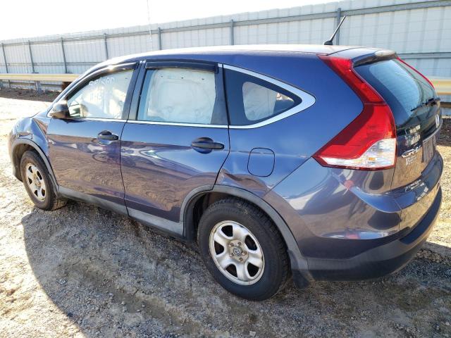 2HKRM3H3XEH555687 - 2014 HONDA CR-V LX BLUE photo 2