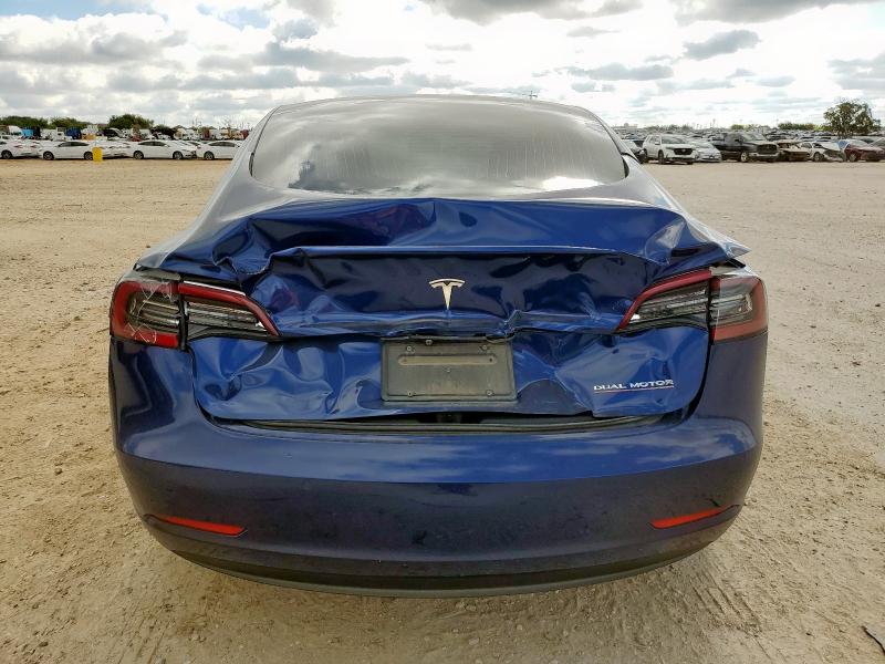 5YJ3E1EB5KF437317 - 2019 TESLA MODEL 3 Կապույտ լուսանկար 6