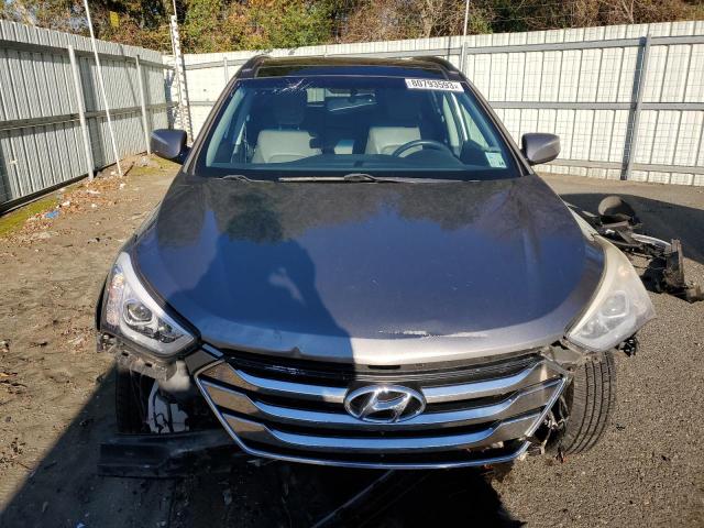 5XYZU3LB7EG137108 - 2014 HYUNDAI SANTA FE S GRAY photo 5