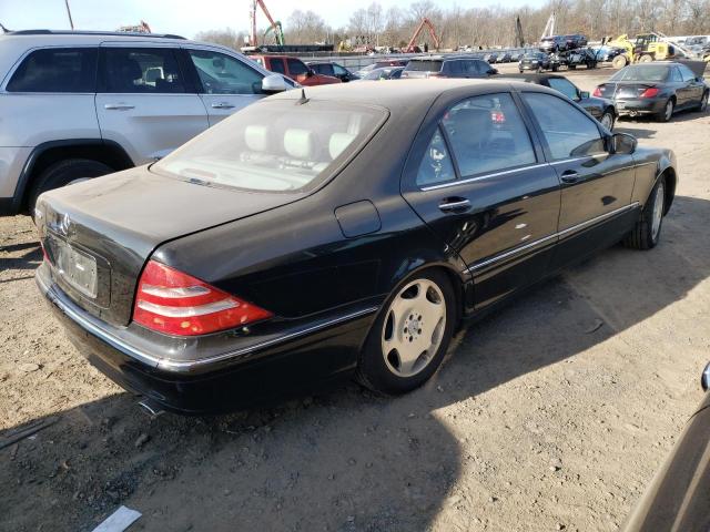 WDBNG78J32A252358 - 2002 MERCEDES-BENZ S 600 BLACK photo 3