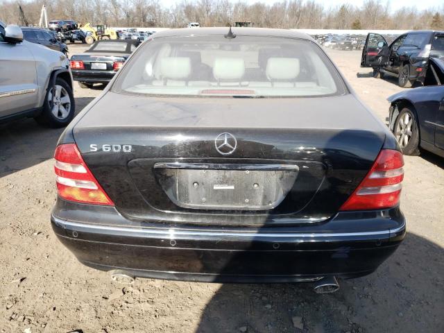 WDBNG78J32A252358 - 2002 MERCEDES-BENZ S 600 BLACK photo 6