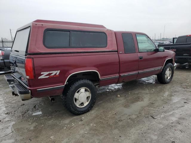 2GTEK19K4S1555566 - 1995 GMC SIERRA K1500 BURGUNDY photo 3