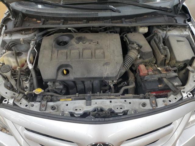 2T1BU4EE9CC902326 - 2012 TOYOTA COROLLA BASE ვერცხლისფერი ფოტო 11
