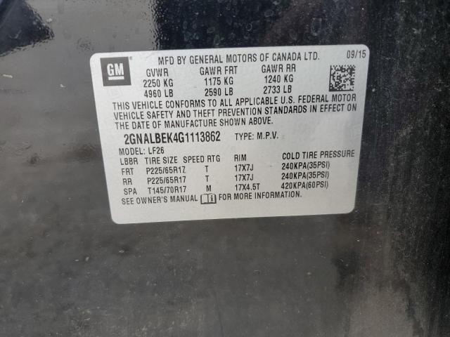 2GNALBEK4G1113862 - 2016 CHEVROLET EQUINOX LS 黑色 照片 13