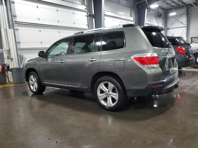 5TDDK3EH5CS159366 - 2012 TOYOTA HIGHLANDER LIMITED GRAY photo 2