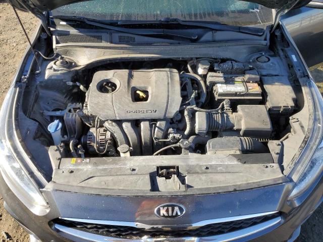 3KPF54AD7KE039778 - 2019 KIA FORTE EX GRAY photo 11