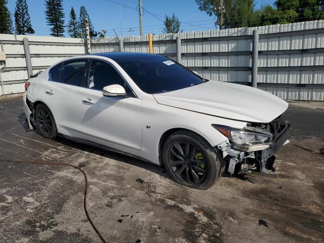 JN1BV7AP1EM683487 - 2014 INFINITI Q50 BASE Biały zdjęcie 4