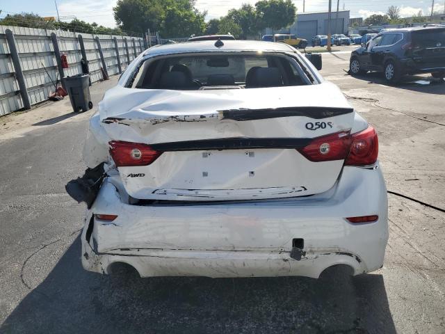 JN1BV7AP1EM683487 - 2014 INFINITI Q50 BASE Biały zdjęcie 6