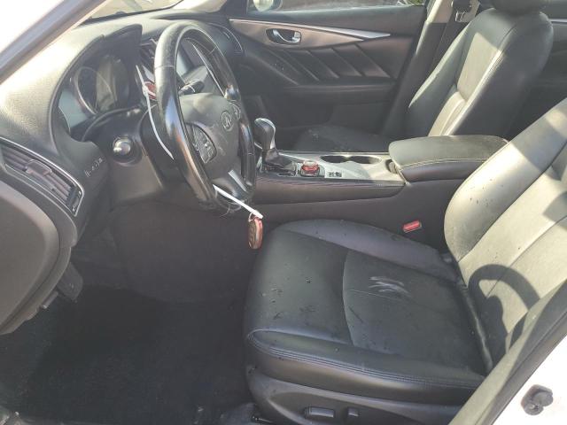 JN1BV7AP1EM683487 - 2014 INFINITI Q50 BASE Biały zdjęcie 7