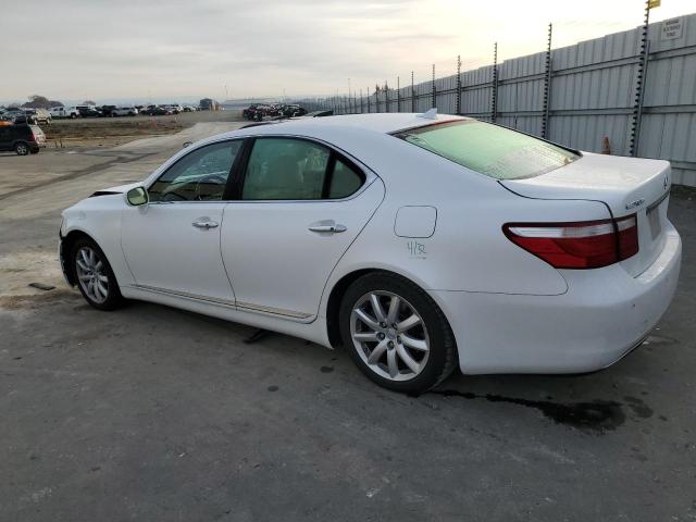 JTHBL46F675003838 - 2007 LEXUS LS 460 WHITE photo 2