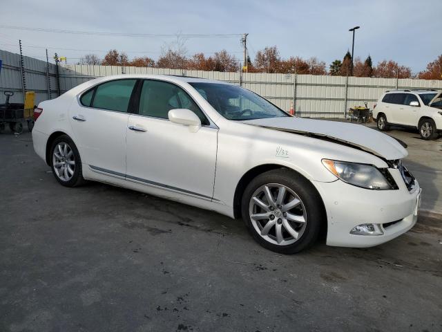 JTHBL46F675003838 - 2007 LEXUS LS 460 WHITE photo 4