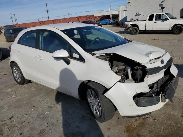 KNADM5A30E6420046 - 2014 KIA RIO LX WHITE photo 4