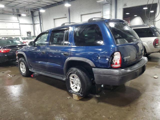 1D4HS38Z13F598010 - 2003 DODGE DURANGO SPORT BLUE photo 2