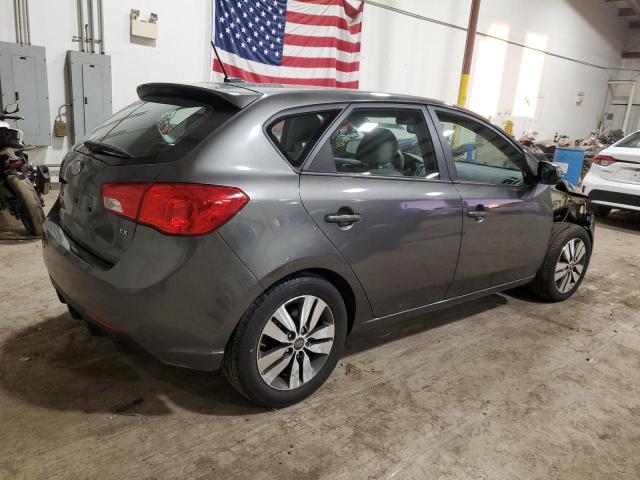 KNAFU5A25D5728222 - 2013 KIA FORTE EX GRAY photo 3