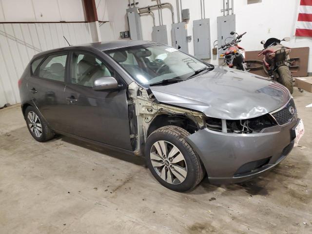 KNAFU5A25D5728222 - 2013 KIA FORTE EX GRAY photo 4