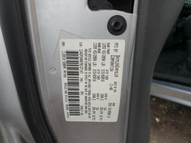 1D4GP24R07B137147 - 2007 DODGE GRAND CARA SE SILVER photo 13