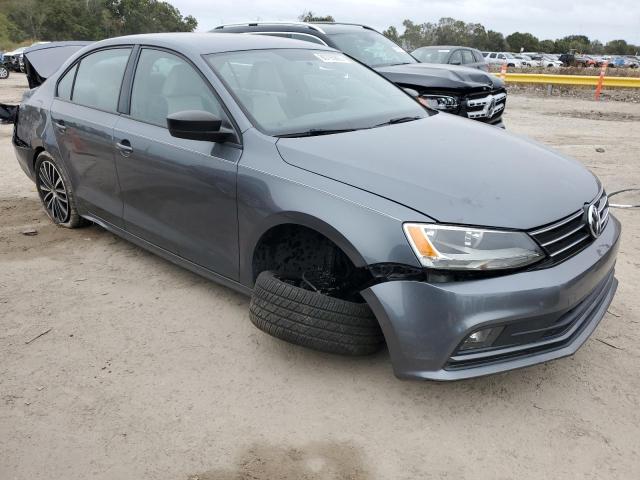 3VWD17AJ3FM421342 - 2015 VOLKSWAGEN JETTA SE GRAY photo 4