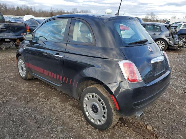 3C3CFFAR2DT738696 - 2013 FIAT 500 POP BLACK photo 2