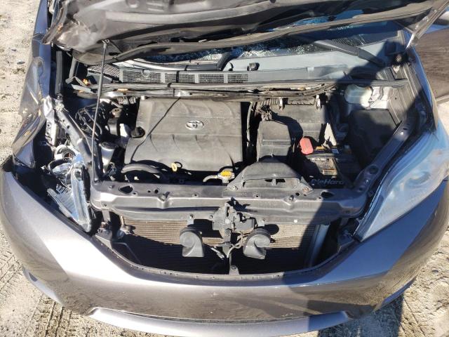 5TDYK3DC8GS696438 - 2016 TOYOTA SIENNA XLE GRAY photo 12