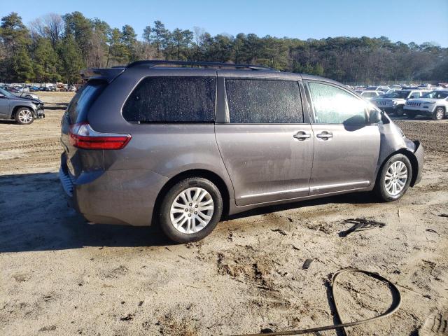 5TDYK3DC8GS696438 - 2016 TOYOTA SIENNA XLE GRAY photo 3