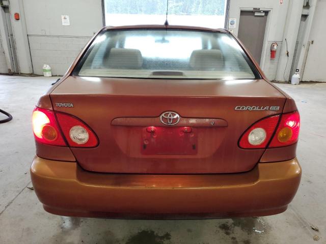 1NXBR32E64Z200254 - 2004 TOYOTA COROLLA CE Bordeaux Foto 6