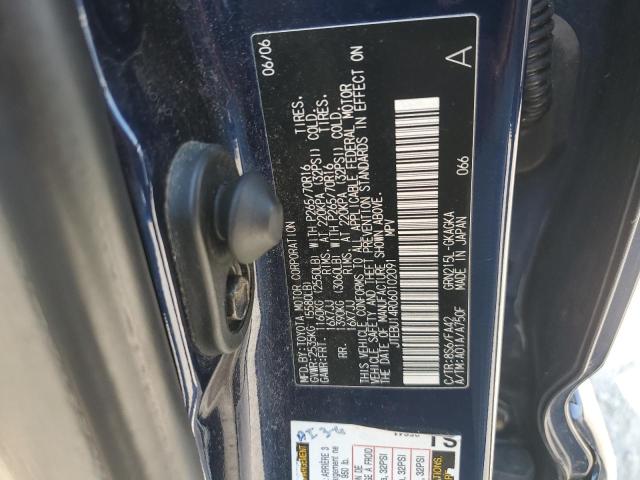 JTEBU14R060102091 - 2006 TOYOTA 4RUNNER SR5 BLUE photo 12