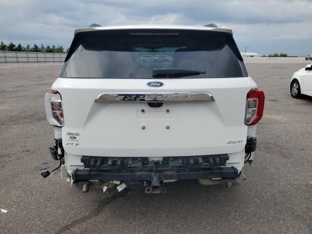 1FMSK8DH8MGB79611 - 2021 FORD EXPLORER XLT WHITE photo 6