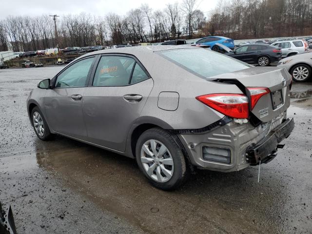 2T1BURHE9EC121043 - 2014 TOYOTA COROLLA L GRAY photo 2