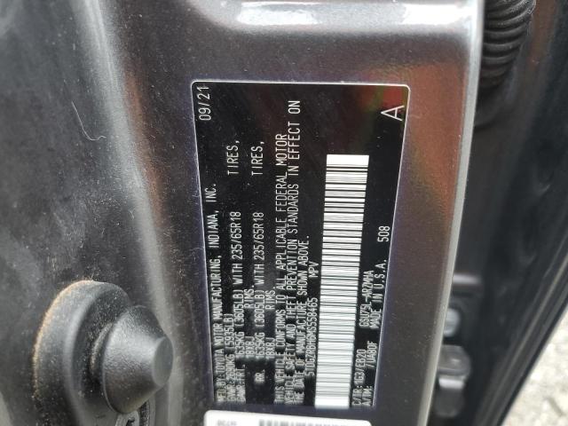 5TDGZRBH6MS558465 - 2021 TOYOTA HIGHLANDER XLE Gris foto 13