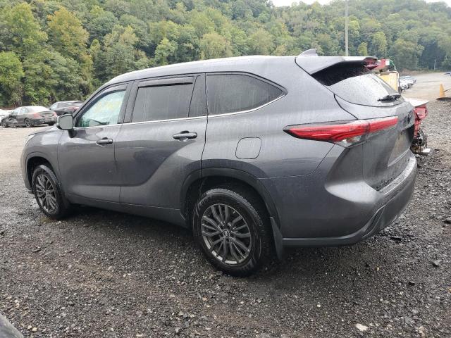 5TDGZRBH6MS558465 - 2021 TOYOTA HIGHLANDER XLE Gris foto 2