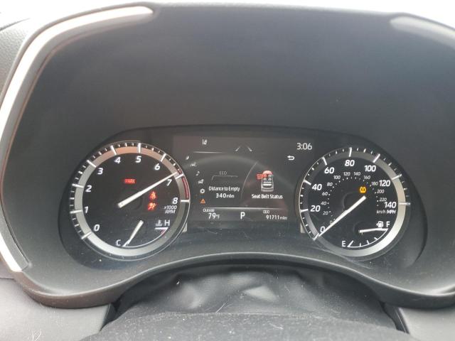 5TDGZRBH6MS558465 - 2021 TOYOTA HIGHLANDER XLE Gris foto 9