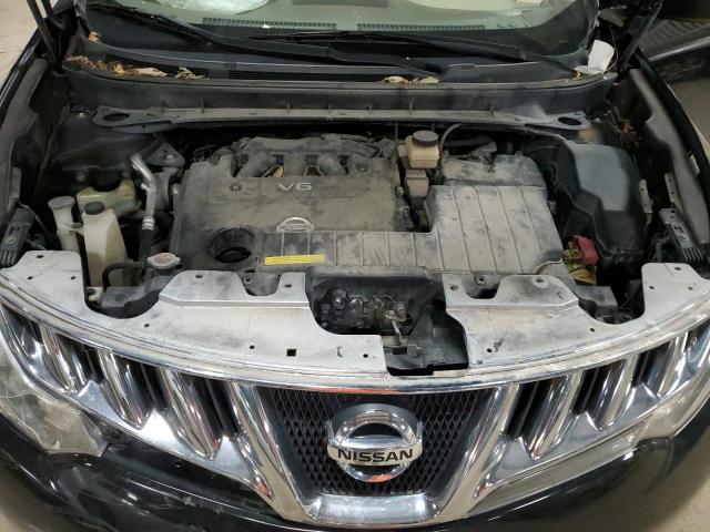 JN8AZ18W49W209782 - 2009 NISSAN MURANO S BLACK photo 12