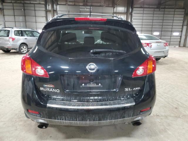 JN8AZ18W49W209782 - 2009 NISSAN MURANO S BLACK photo 6