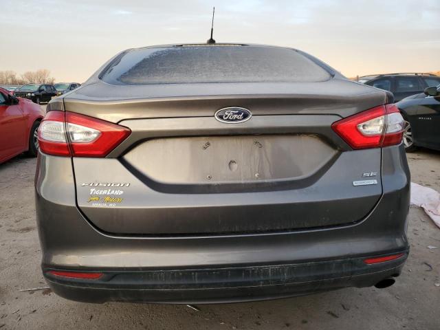 3FA6P0HR6DR311162 - 2013 FORD FUSION SE GRAY photo 6