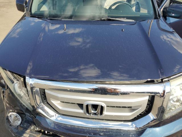 5FNYF4H52AB017653 - 2010 HONDA PILOT EXL BLUE photo 12