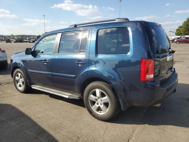 5FNYF4H52AB017653 - 2010 HONDA PILOT EXL BLUE photo 2