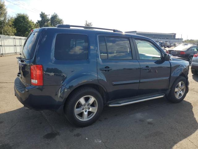 5FNYF4H52AB017653 - 2010 HONDA PILOT EXL BLUE photo 3