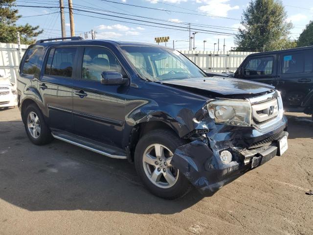 5FNYF4H52AB017653 - 2010 HONDA PILOT EXL BLUE photo 4
