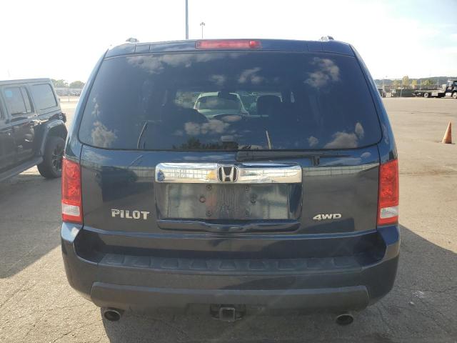 5FNYF4H52AB017653 - 2010 HONDA PILOT EXL BLUE photo 6