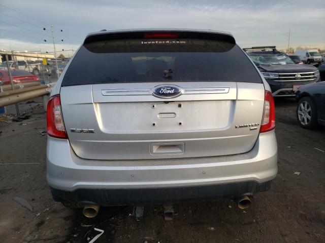 2FMDK4KC1DBB75528 - 2013 FORD EDGE LIMITED SILVER photo 6